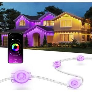 🎄200ft Smart Outdoor RGB Lights – App Controlled, Waterproof, Multicolor🎄